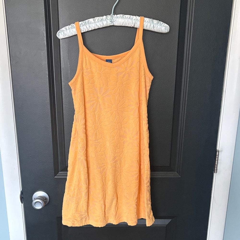 Old Navy large 10/12 orange terry cloth dress